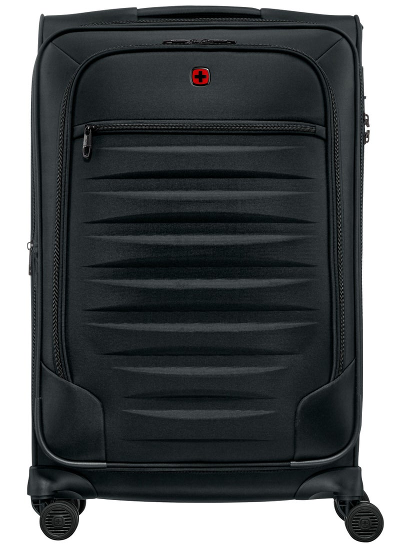 Wenger Checklite II 69 Cm 4-Double Wheeled Expandable Softside Check-In Luggage Trolley - Black - Image 2